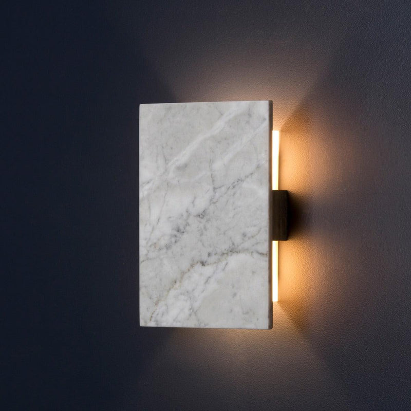 Tersus Marble Face Wall Sconce by Cerno
