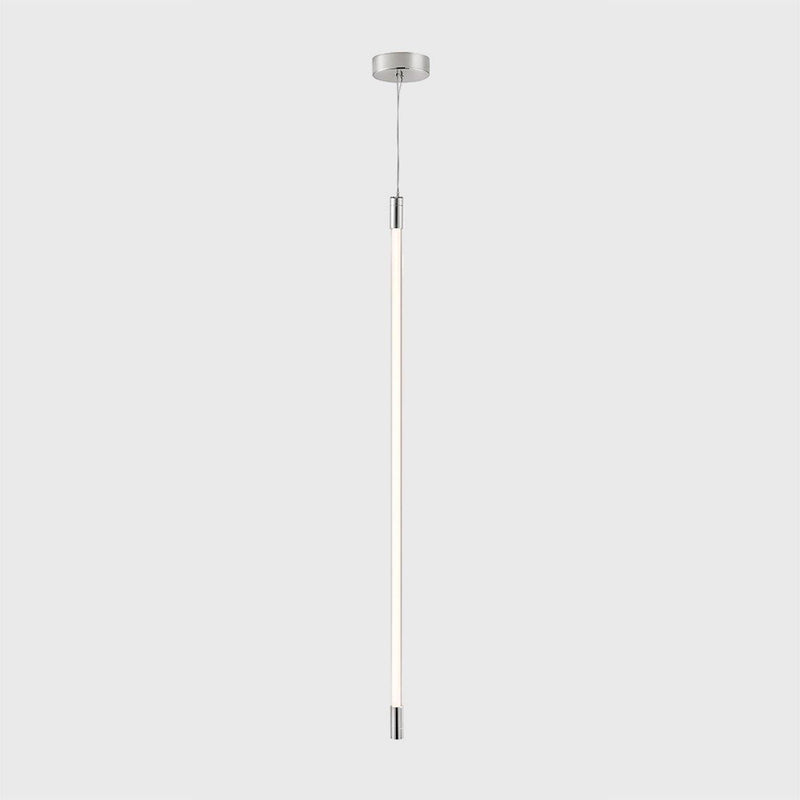 Silver Thin LED Vertical Suspension By Viso