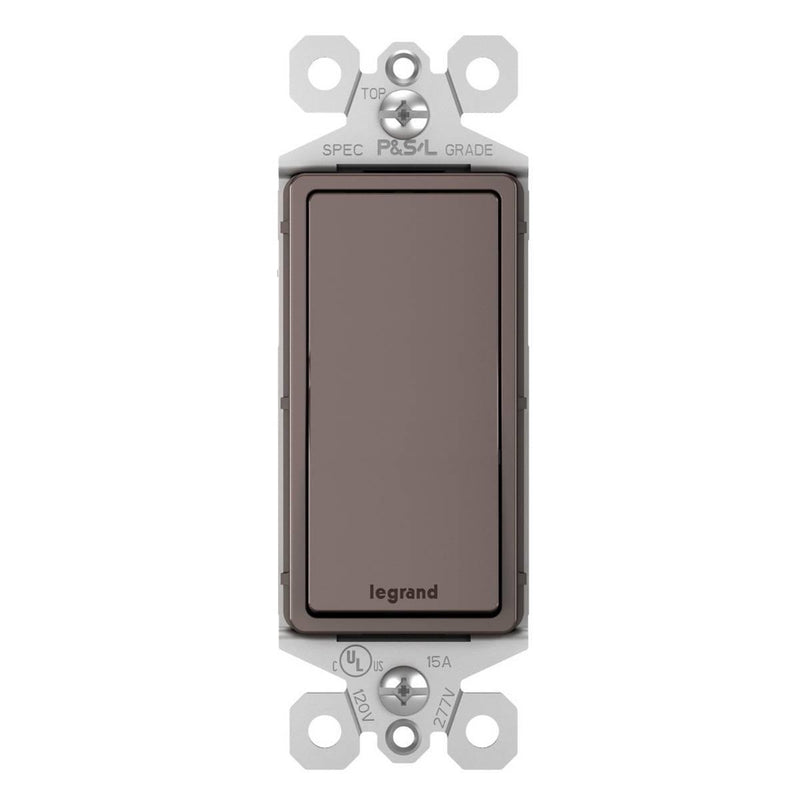 Brown Radiant 15A Single-Pole Switch by Legrand Radiant