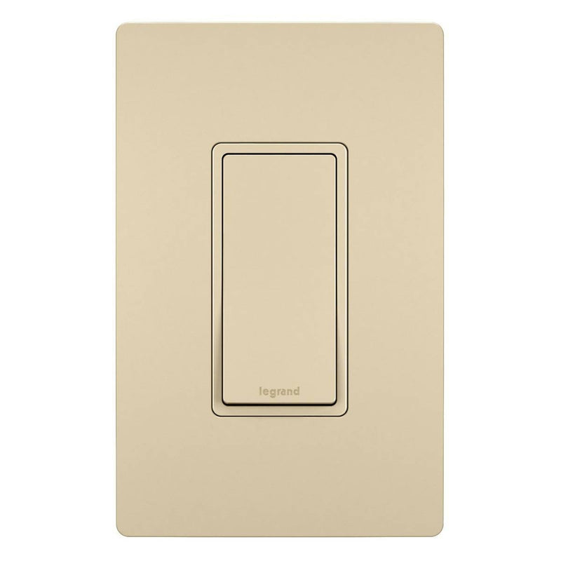 Ivory Radiant 15A Single-Pole Switch by Legrand Radiant