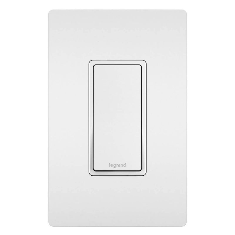 White Radiant 15A Single-Pole Switch by Legrand Radiant