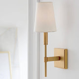 Beckham Classic Sconce by TOB by Thomas O'Brien, Finish: BB - Burnished Brass, Nickel Polished, ,  | Casa Di Luce Lighting