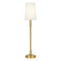 Beckham Classic Table Lamp by TOB by Thomas O'Brien, Finish: Burnished Brass, Nickel Polished, ,  | Casa Di Luce Lighting