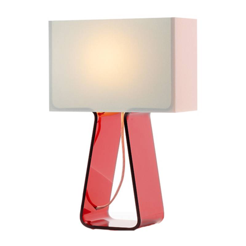 Ruby Red Tube Top Colors Table Lamp by Pablo
