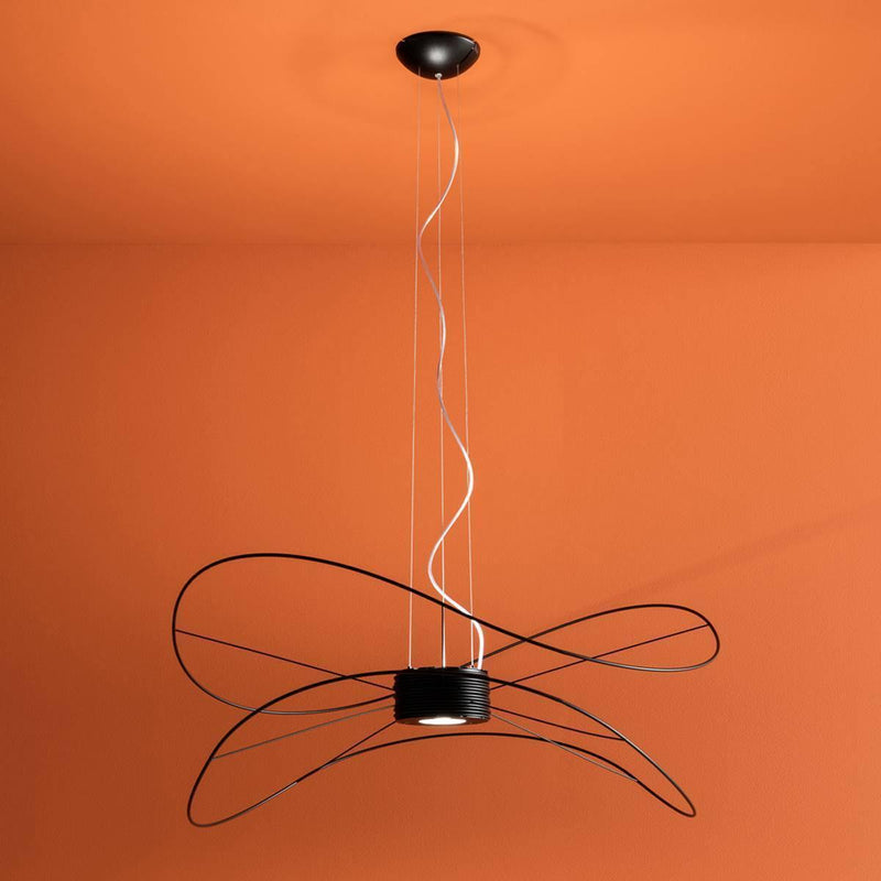 Hoops Chandelier by AXO Light, Finish: Black, Size: Small,  | Casa Di Luce Lighting