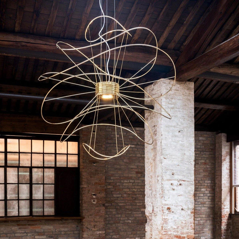 Hoops Chandelier by AXO Light, Finish: White, Gold, Black, Size: Small, Medium, Large, X-Large,  | Casa Di Luce Lighting