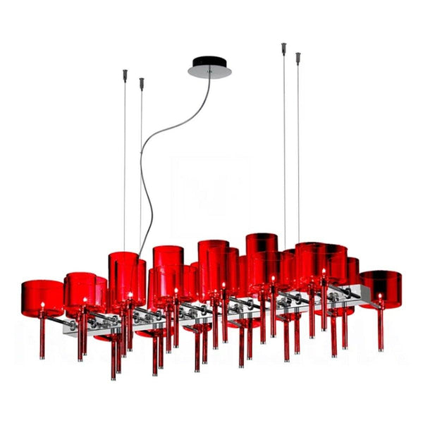 Red Spillray 26 Chandelier by Axo Light