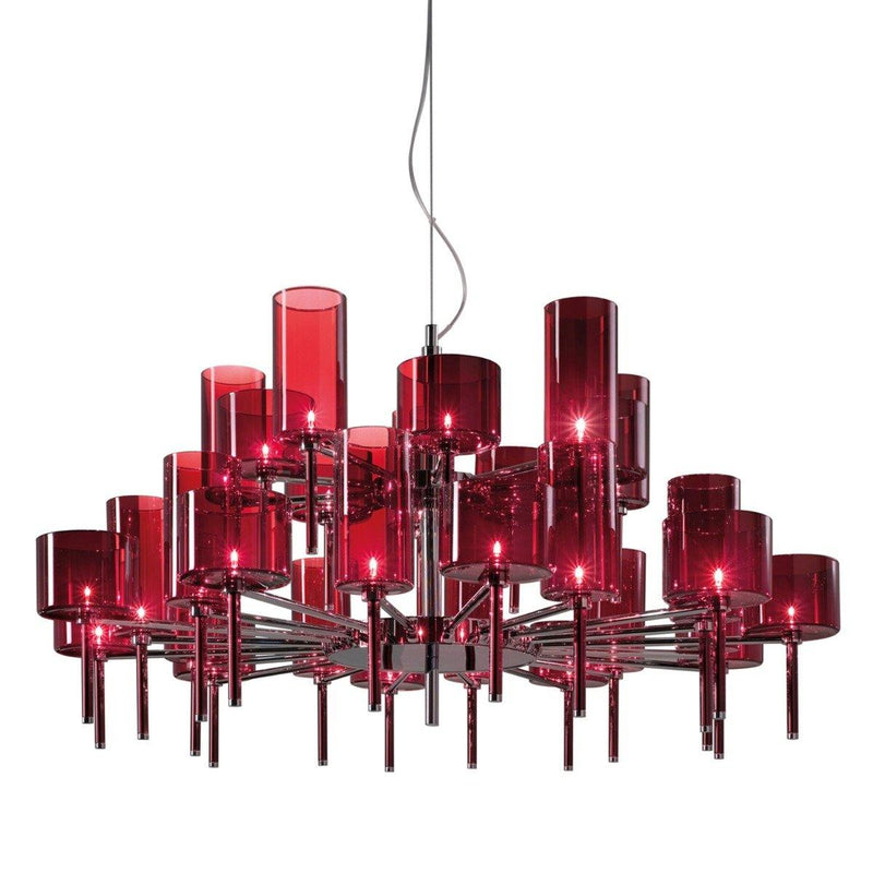 Red Spillray 30 Chandelier by Axo Light