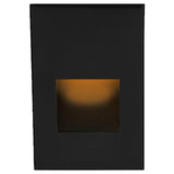 LEDme LED200 Step and Wall Light by W.A.C. Lighting, Finish: Black on Aluminum, Light Option: 277 Volt LED, Color Temperature: Amber | Casa Di Luce Lighting
