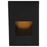 LEDme LED200 Step and Wall Light by W.A.C. Lighting, Finish: Black on Aluminum, Light Option: 120 Volt LED, Color Temperature: Amber | Casa Di Luce Lighting