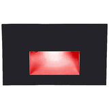 LEDme LED100 Step and Wall Light by W.A.C. Lighting, Finish: Black on Aluminum, Light Option: 277 Volt LED, Color Temperature: Red | Casa Di Luce Lighting