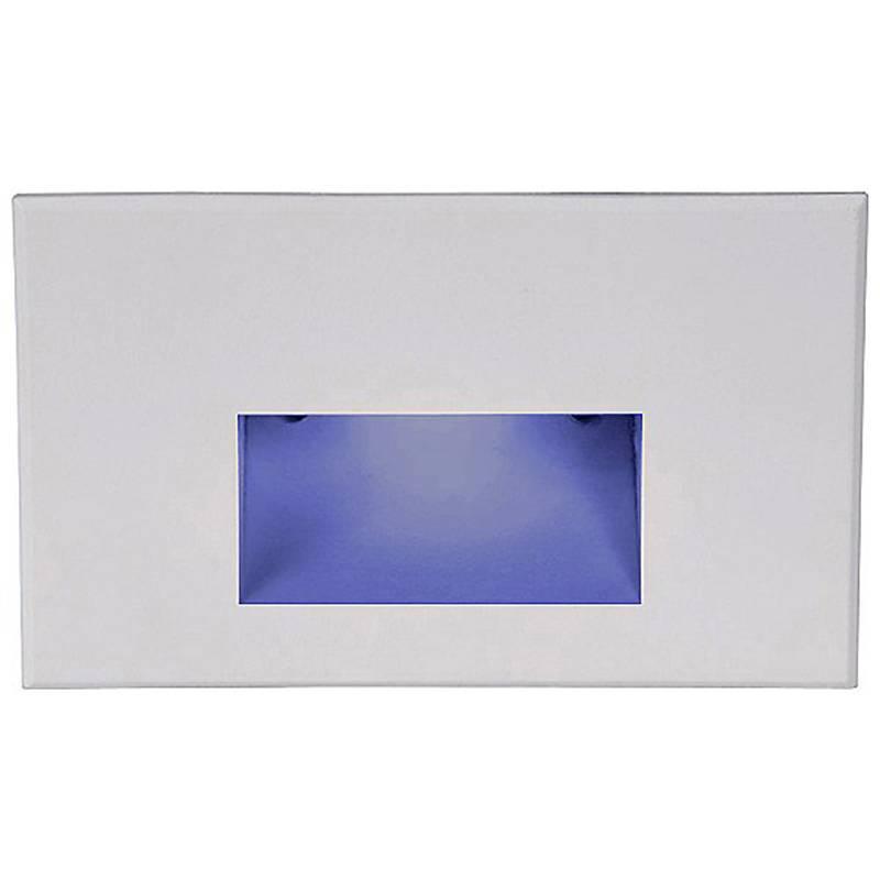 LEDme LED100 Step and Wall Light by W.A.C. Lighting, Finish: White on Aluminum, Light Option: 120 Volt LED, Color Temperature: Blue | Casa Di Luce Lighting