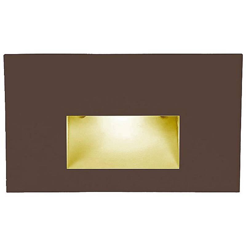 LEDme LED100 Step and Wall Light by W.A.C. Lighting, Finish: Bronze on Aluminum, Light Option: 277 Volt LED, Color Temperature: Amber | Casa Di Luce Lighting