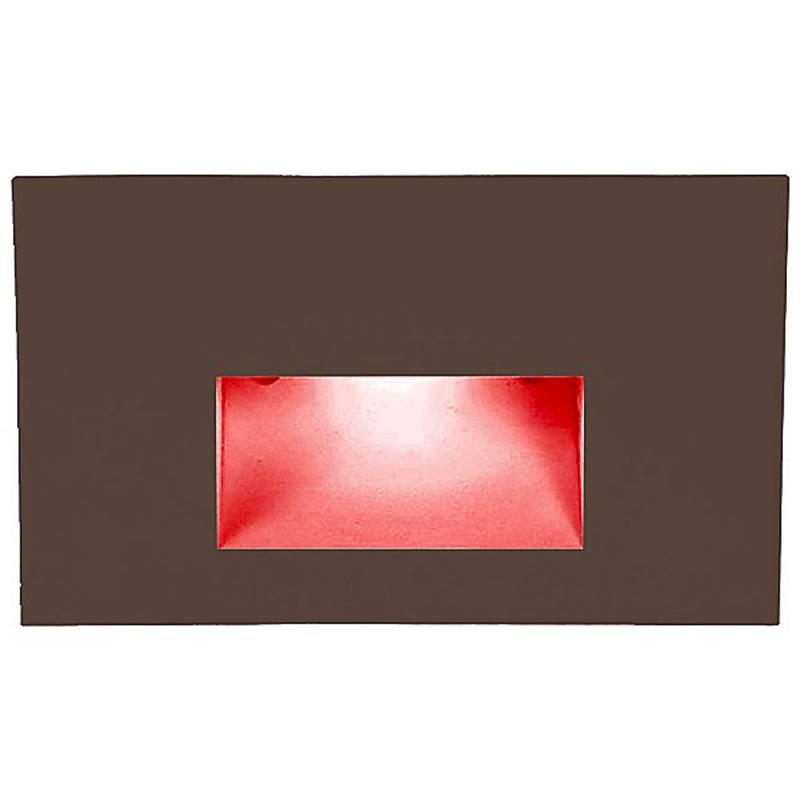 LEDme LED100 Step and Wall Light by W.A.C. Lighting, Finish: Bronze on Brass, Light Option: 277 Volt LED, Color Temperature: Red | Casa Di Luce Lighting