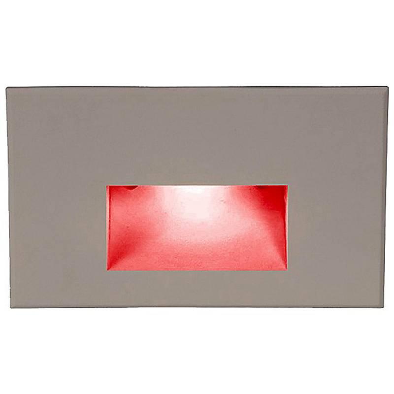 LEDme LED100 Step and Wall Light by W.A.C. Lighting, Finish: Nickel Brushed, Light Option: 277 Volt LED, Color Temperature: Red | Casa Di Luce Lighting