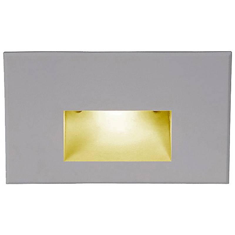 LEDme LED100 Step and Wall Light by W.A.C. Lighting, Finish: Steel Stainless, Light Option: 277 Volt LED, Color Temperature: Amber | Casa Di Luce Lighting