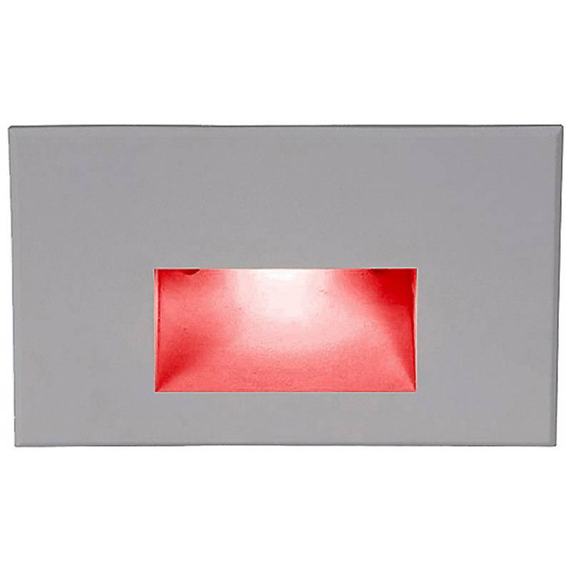 LEDme LED100 Step and Wall Light by W.A.C. Lighting, Finish: Steel Stainless, Light Option: 277 Volt LED, Color Temperature: Red | Casa Di Luce Lighting