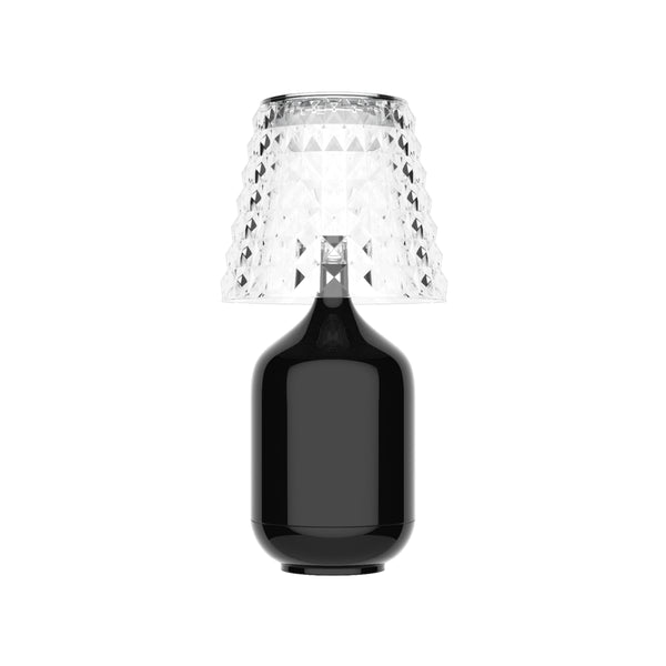 Glossy Black Valentina Cordless Table Lamp by Lodes Studio Italia Design