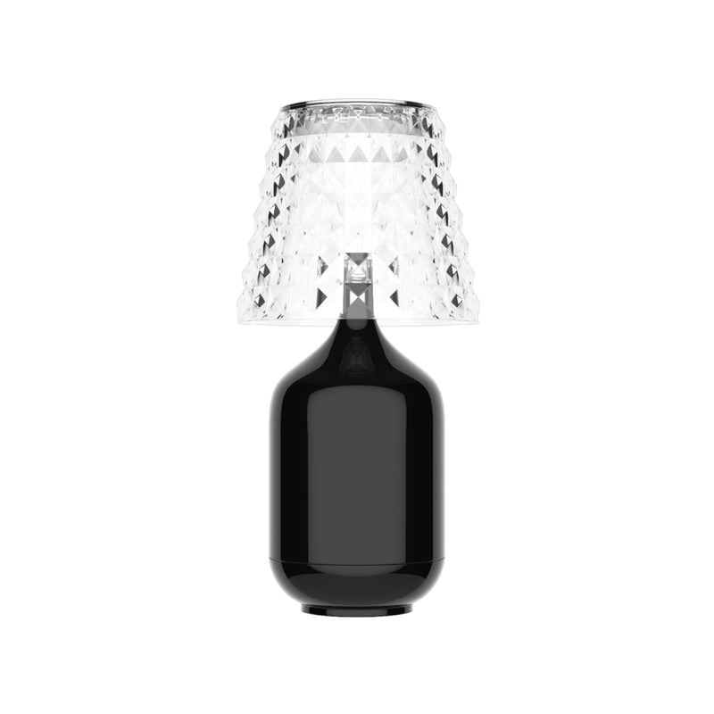 Glossy Black Valentina Cordless Table Lamp by Lodes Studio Italia Design