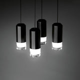 Wireflow 3-D LED Square Pendant by Vibia