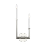 Left Polished Nickel Bayview Double Sconce