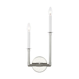 Right Polished Nickel Bayview Double Sconce