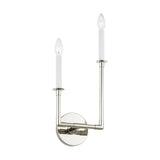 Right Polished Nickel Bayview Double Sconce