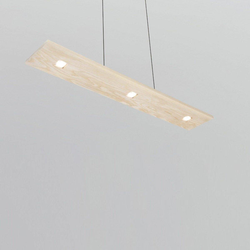 White Washed Oak Small Vix Linear Suspension by Cerno