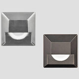 LED Square Step Light by W.A.C. Lighting, Finish: Bronzed Stainless Steel, Steel Stainless, Color Temperature: 2700K, 3000K,  | Casa Di Luce Lighting