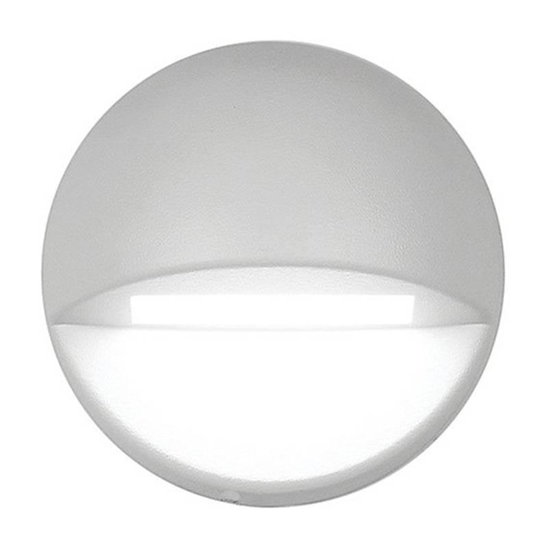 3011 Circle Deck & Patio Light by W.A.C. Lighting, Finish: White on Aluminum, Color Temperature: 3000K,  | Casa Di Luce Lighting