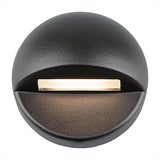3011 Circle Deck & Patio Light by W.A.C. Lighting, Finish: Black on Aluminum, Color Temperature: 2700K,  | Casa Di Luce Lighting