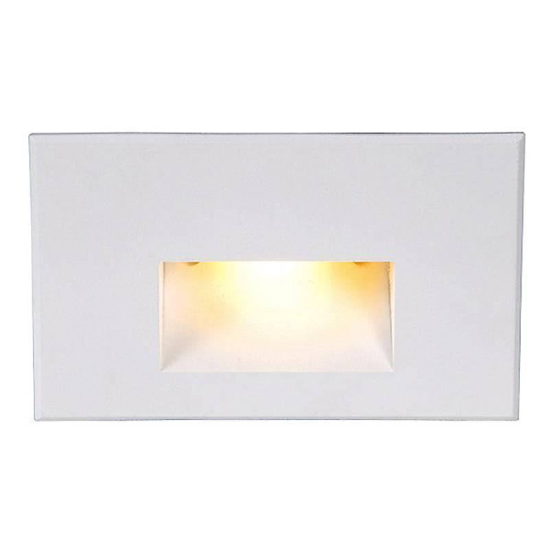 LED Horizontal Step Light by W.A.C. Lighting, Finish: White on Aluminum, Color Temperature: Amber,  | Casa Di Luce Lighting
