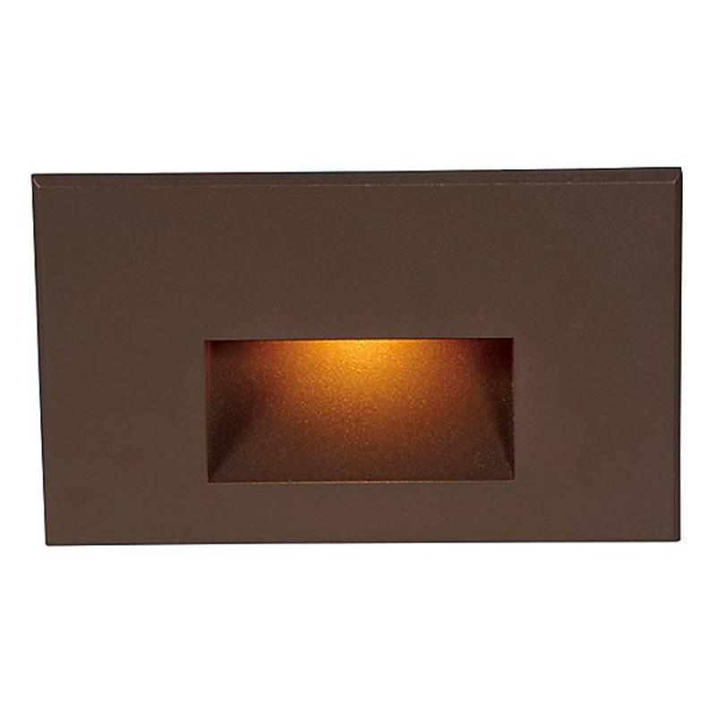 LED Horizontal Step Light by W.A.C. Lighting, Finish: Bronze on Aluminum, Color Temperature: Amber,  | Casa Di Luce Lighting
