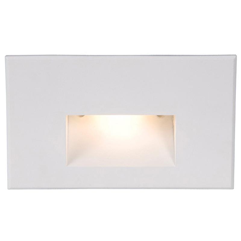 LEDme LED100 Step and Wall Light by W.A.C. Lighting, Finish: White on Aluminum, Light Option: 120 Volt LED, Color Temperature: White | Casa Di Luce Lighting
