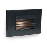 Horizontal LED Step and Wall Light by W.A.C. Lighting, Finish: Black on Aluminum, Light Option: 277 Volt LED, Color Temperature: Amber | Casa Di Luce Lighting