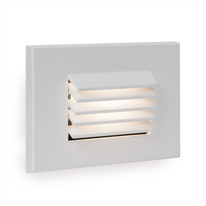 Horizontal LED Step and Wall Light by W.A.C. Lighting, Finish: White on Aluminum, Light Option: 277 Volt LED, Color Temperature: Amber | Casa Di Luce Lighting