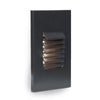 Black on Aluminum Vertical Louvered LED Step and Wall Light by WAC Lighting
