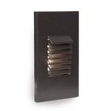 Bronze on Aluminum Vertical Louvered LED Step and Wall Light by WAC Lighting
