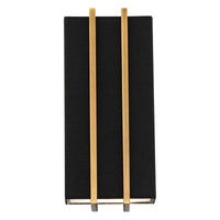 Black and Aged Brass Poet Indoor Wall Sconce by Modern Forms