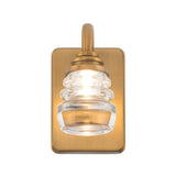 Aged Brass Rondelle dweLED Wall Sconce by WAC Lighting
