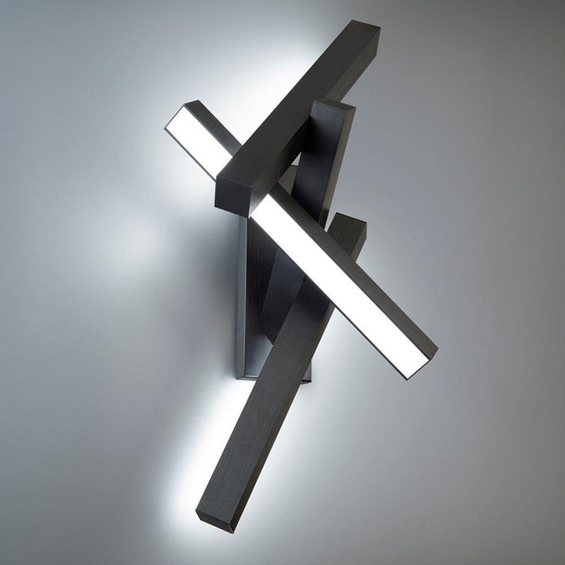 Chaos Wall Sconce by Modern Forms, Finish: Aluminum Brushed, Brass Aged, Black, ,  | Casa Di Luce Lighting