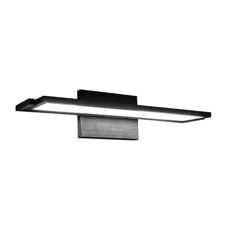 LINE dweLED Bath Bar by W.A.C. Lighting, Finish: Black, Color Temperature: 3000K, Size: 24 Inch | Casa Di Luce Lighting