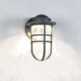 Steampunk LED Indoor/Outdoor Wall Sconce in wall