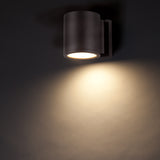 Tube Indoor/Outdoor LED Wall Sconce in wall
