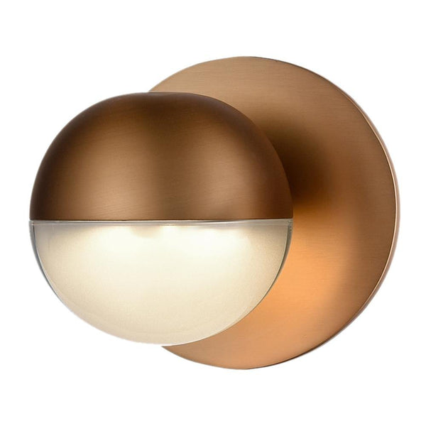 Vintage Brass Pluto Wall Sconce by Kuzco Lighting