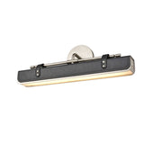 Aged Nickel/Tuxedo Leather Valise Wall Sconce by Alora Lighting
