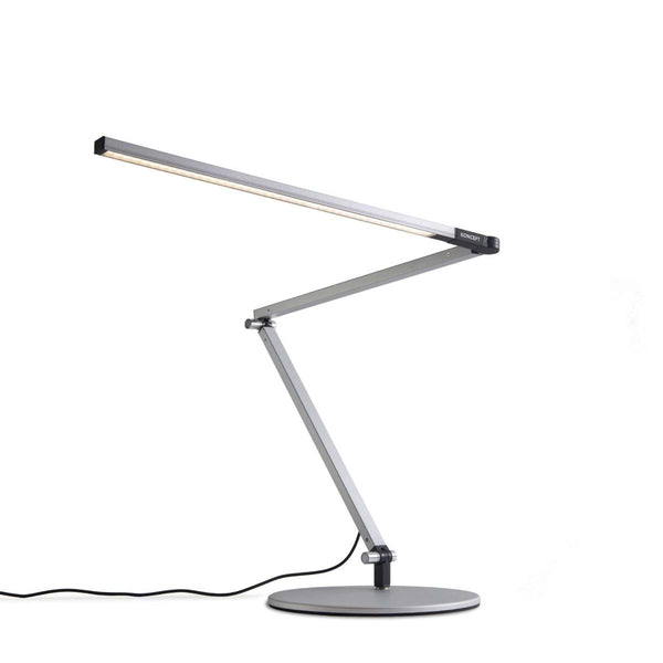 Silver Z-Bar Gen 3 Desk Lamp by Koncept