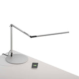Silver Z-Bar Slim Gen 3 Desk Lamp by Koncept